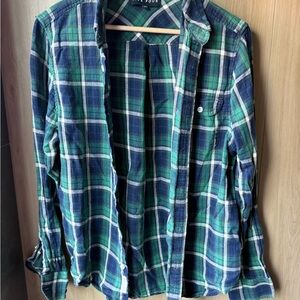 Men’s Plaid Button-Up Flannel